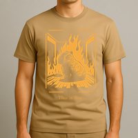 Capybara Amidst Flames This Is Fine Meme Art T-Shirt