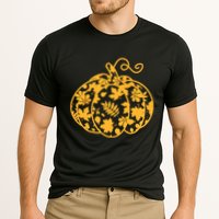 Cute Autumn Fall Leaves Pattern Pumpkin Cooling Performance Crew T-Shirt