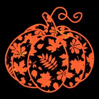 Cute Autumn Fall Leaves Pattern Pumpkin Mug