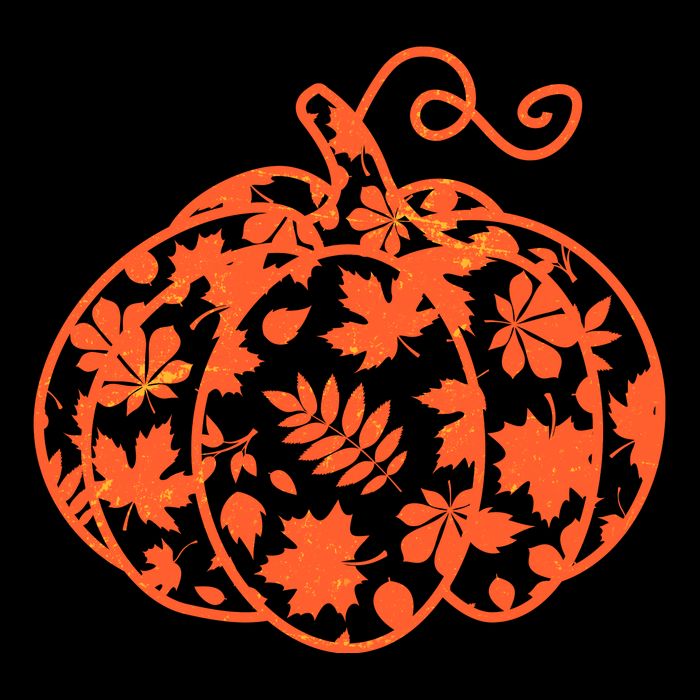 Cute Autumn Fall Leaves Pattern Pumpkin Mug