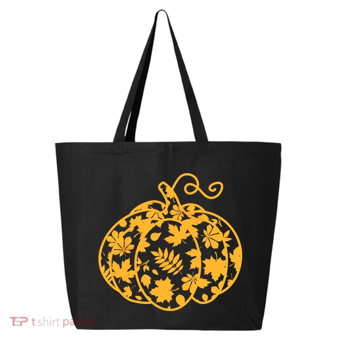 Cute Autumn Fall Leaves Pattern Pumpkin 25L Jumbo Tote