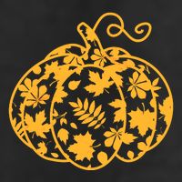 Cute Autumn Fall Leaves Pattern Pumpkin Golf Towel