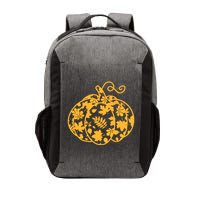 Cute Autumn Fall Leaves Pattern Pumpkin Vector Backpack