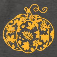 Cute Autumn Fall Leaves Pattern Pumpkin Vector Backpack