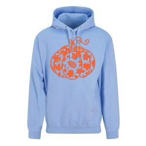 Cute Autumn Fall Leaves Pattern Pumpkin Unisex Surf Hoodie