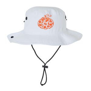 Cute Autumn Fall Leaves Pattern Pumpkin Legacy Cool Fit Booney Bucket Hat