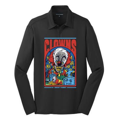 Clowns Aren't Funny Silk Touch Performance Long Sleeve Polo