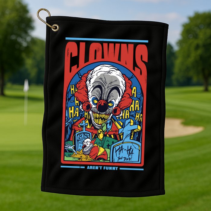 Clowns Aren't Funny Golf Towel