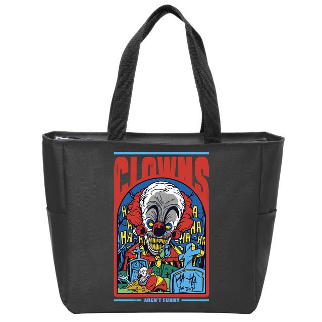 Clowns Aren't Funny Zip Tote Bag