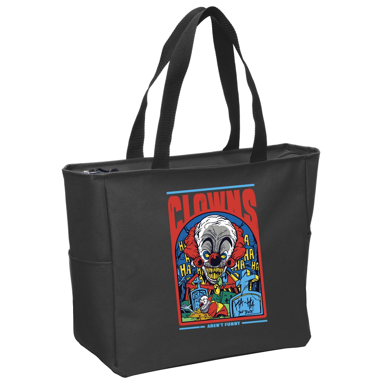 Clowns Aren't Funny Zip Tote Bag
