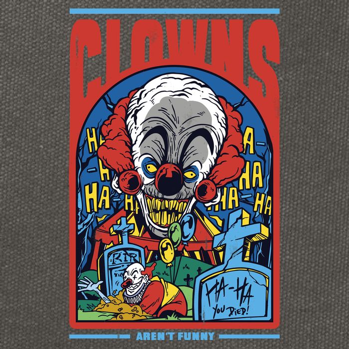 Clowns Aren't Funny Cotton Canvas Backpack