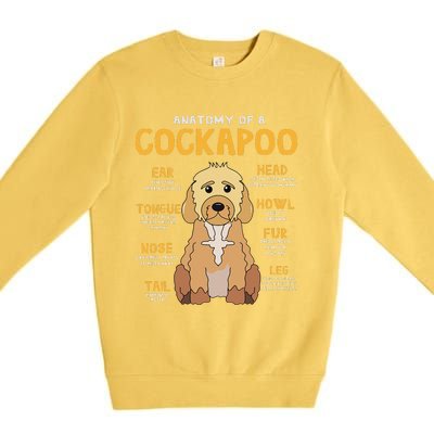 Cockapoo Anatomy Funny Dog Mom Dad Cute Gift Premium Crewneck Sweatshirt