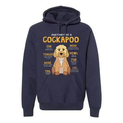 Cockapoo Anatomy Funny Dog Mom Dad Cute Gift Premium Hoodie