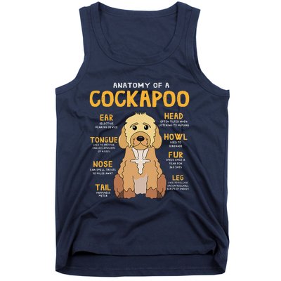 Cockapoo Anatomy Funny Dog Mom Dad Cute Gift Tank Top