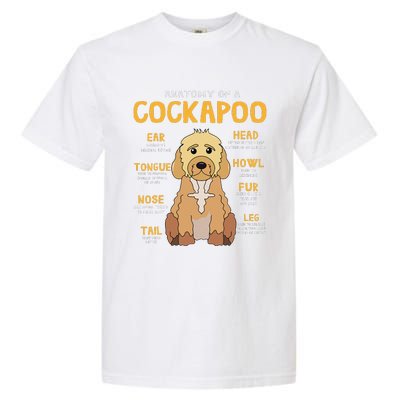 Cockapoo Anatomy Funny Dog Mom Dad Cute Gift Garment-Dyed Heavyweight T-Shirt