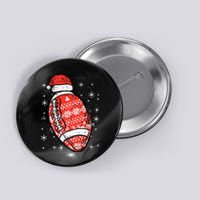 Christmas American Football Santa Xmas Sports Kids Button