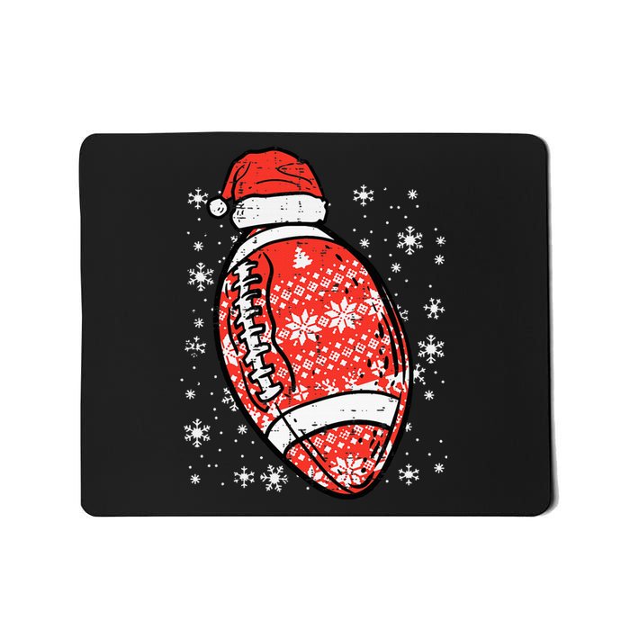 Christmas American Football Santa Xmas Sports Kids Mousepad