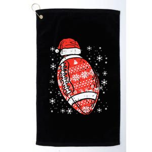 Christmas American Football Santa Xmas Sports Kids Platinum Collection Golf Towel