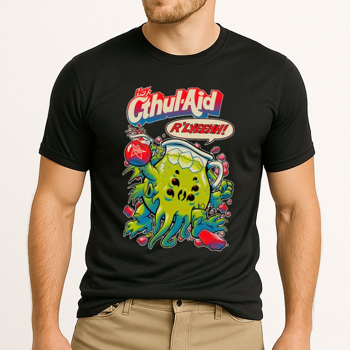 Cthul Aid Funny Cthulhu Anime Cooling Performance Crew T-Shirt