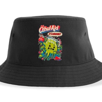 Cthul Aid Funny Cthulhu Anime Sustainable Bucket Hat