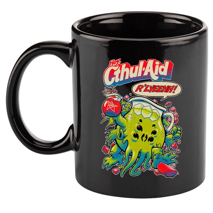 Cthul Aid Funny Cthulhu Anime 11oz C Handle Ceramic Mug