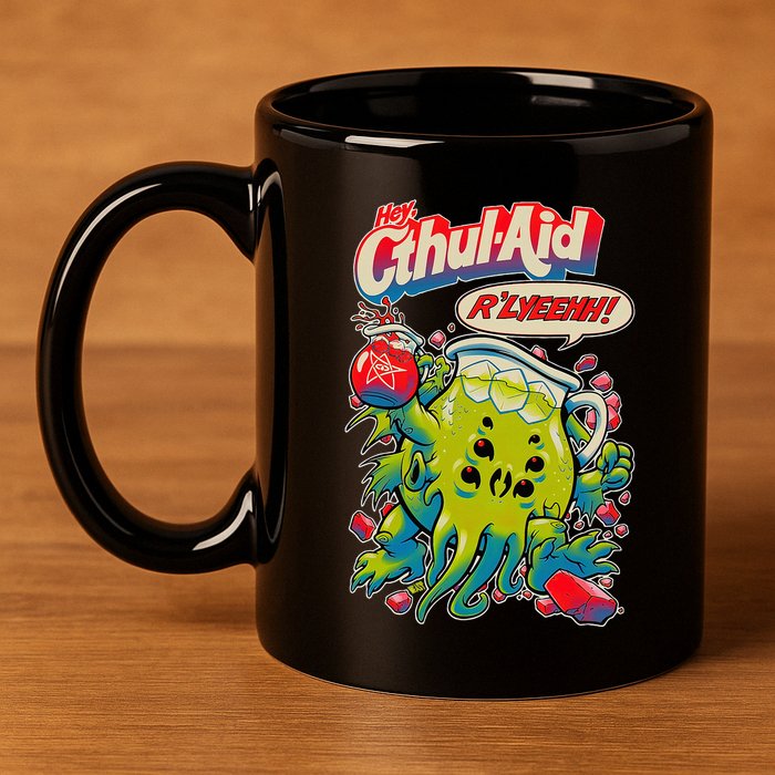 Cthul Aid Funny Cthulhu Anime 11oz C Handle Ceramic Mug