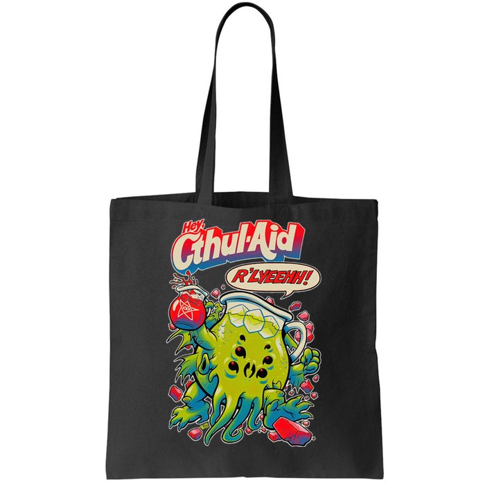 Cthul Aid Funny Cthulhu Anime Tote Bag