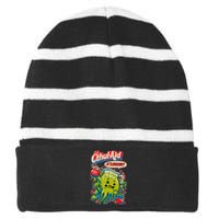 Cthul Aid Funny Cthulhu Anime Striped Beanie with Solid Band