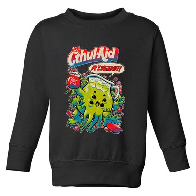 Cthul Aid Funny Cthulhu Anime Toddler Sweatshirt