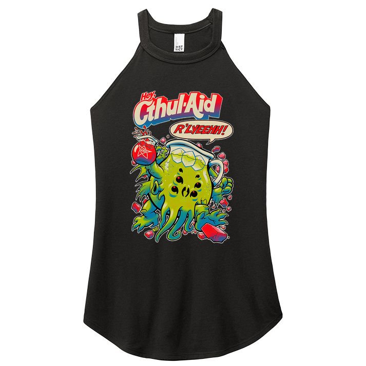 Cthul Aid Funny Cthulhu Anime Women's Perfect Tri Rocker Tank