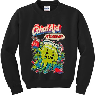 Cthul Aid Funny Cthulhu Anime Kids Sweatshirt