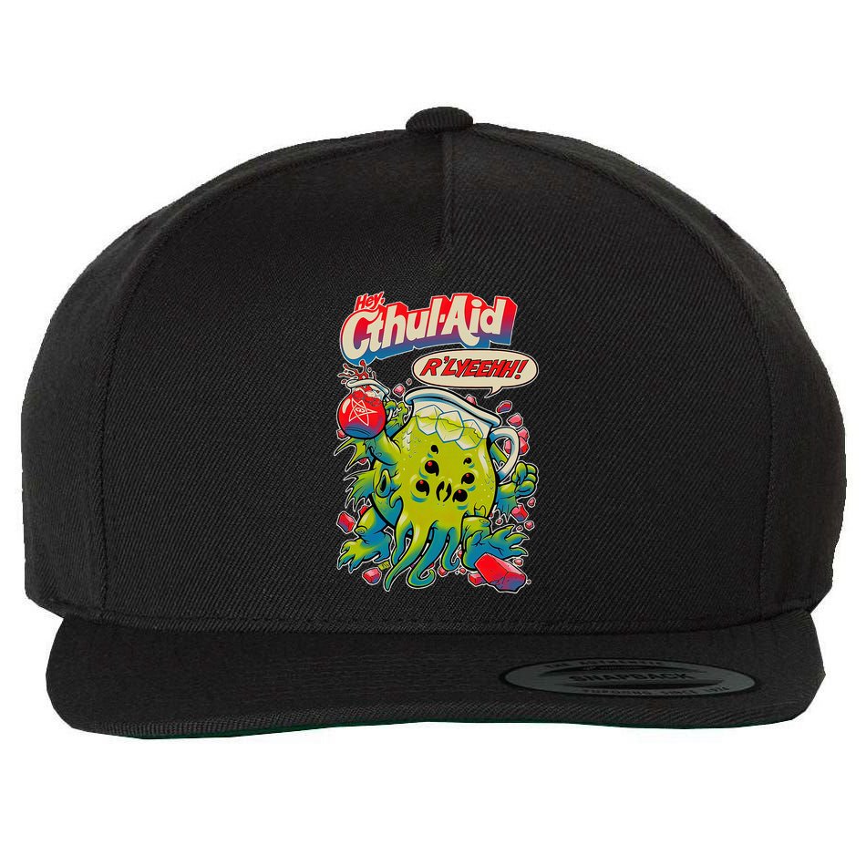 Cthul Aid Funny Cthulhu Anime Wool Snapback Cap