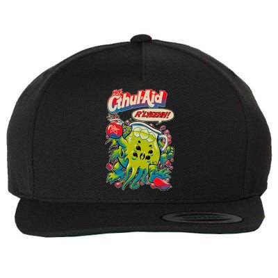 Cthul Aid Funny Cthulhu Anime Wool Snapback Cap