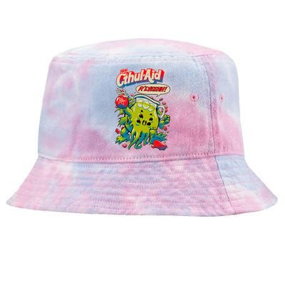 Cthul Aid Funny Cthulhu Anime Tie-Dyed Bucket Hat