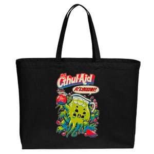 Cthul Aid Funny Cthulhu Anime Cotton Canvas Jumbo Tote