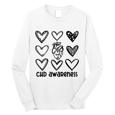 Chd Awareness For Heart Disease Month Awareness Long Sleeve Shirt