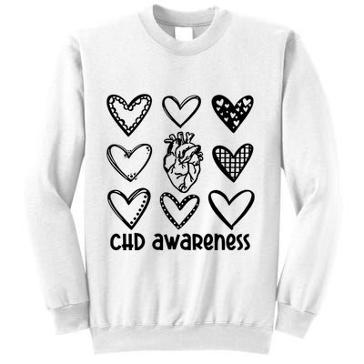 Chd Awareness For Heart Disease Month Awareness Sweatshirt