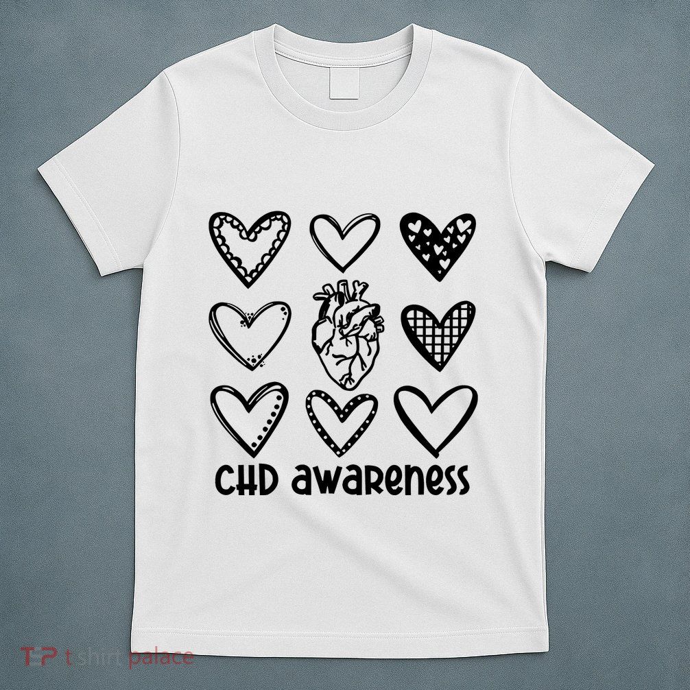 Chd Awareness For Heart Disease Month Awareness T-Shirt