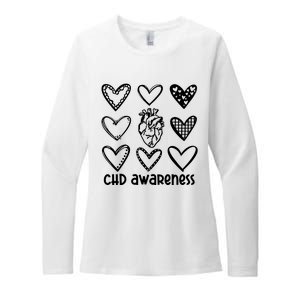 Chd Awareness For Heart Disease Month Awareness Womens CVC Long Sleeve Shirt