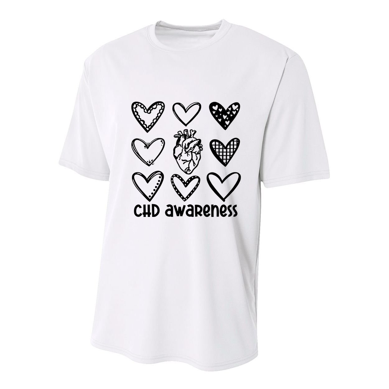 Chd Awareness For Heart Disease Month Awareness Youth Performance Sprint T-Shirt