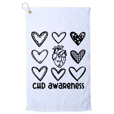 Chd Awareness For Heart Disease Month Awareness Golf Towel