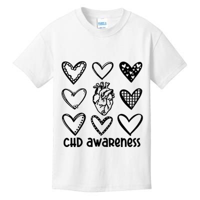 Chd Awareness For Heart Disease Month Awareness Kids T-Shirt