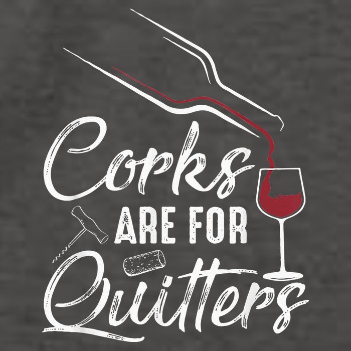 Corks Are For Quitters Funny Wine Drinking Team Festival Vector Backpack