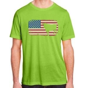 Cow American Flag Cow Gift Adult ChromaSoft Performance T-Shirt