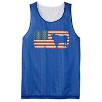 Cow American Flag Cow Gift Mesh Reversible Basketball Jersey Tank