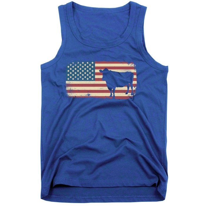 Cow American Flag Cow Gift Tank Top