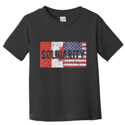 Canada America Flags Together In Solidarity Toddler T-Shirt
