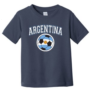 Cool Argentina Flag With Soccer Ball Toddler T-Shirt