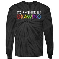 Cool Artist For Drawing Lovers Painter Art Teacher Tie-Dye Long Sleeve Shirt