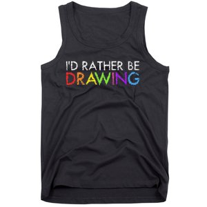 Cool Artist For Drawing Lovers Painter Art Teacher Tank Top